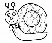 Dessin a colorier halloween beau collection dessin hugo l. Coloriage Escargot A Gommette Enfant Dessin Escargot A Imprimer