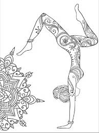 Yoga And Meditation Coloring Book For Adults With Yoga Poses And Mandalas Yoga Art Designs Coloring Books Coloring Books