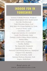 Please let me know if you do! 20 Amazing Indoor Activities For A Rainy Day In Yorkshire Yorkshire Tots