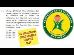 Kumpulan soal ukk sma kelas 10. Pembahasan Ksm Matematika Ma Tingkat Kabupaten Tahun 2019 No 24 Youtube