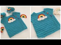 Tig Isi Yandan Dugmeli Bebek Yelegi Gokkusakli Bebek Yelegi Rainbow Baby Vest Rainbow Cardigan Youtube Tig Isleri Bebek Bebekler Icin Orgu