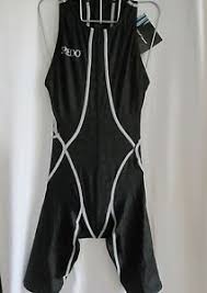 Details About Speedo Swimwear Female Black Zip Back Kneeskin Fastskin Size 27 See Size Chart