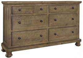 Songmics rustic drawer dresser, storage dresser tower with 5 fabric drawers, wooden front and top, industrial style dresser unit, for living room, hallway, nursery, rustic brown and black. Trishley Light Brown Dresser By Signature Design By Ashley Credenzas Como