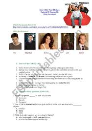 How i met your mother: How I Met Your Mother Season 1 Episode 5 Okay Awesome Esl Worksheet By Yulikatinkie