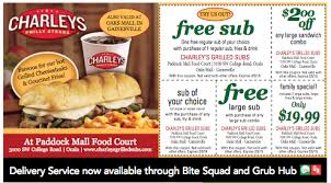 Charleys Philly Steak Food Coupon Food