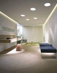 The master bath holds a 1960s chandelier, a 1950s american table, and a saarinen armchair. 30 Cool Bathroom Ceiling Lights And Other Lighting Ideas False Ceiling Living Room Bathroom Ceiling Light False Ceiling Bedroom