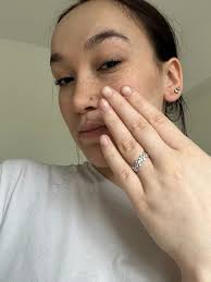 5mm Silver Plumeria Flower Band Lei Ring Minimalist Hawaiian Style