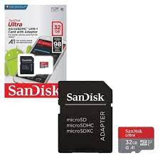 A closeup look at the class 10 80mb/s microsd card with sd adapter.sandisk. Micro Sd Sandisk 32 Gb 32gb Ultra Class 10 Card Adapter Memory Sdhc Shopee Indonesia