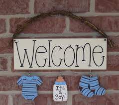 Welcome Its A Boy Decorations No Sign Included For Announcing A Baby Baby Shower Decor Wall And Home Decor Baby Boy Decorations Welcome Home Baby Baby Boy Diy