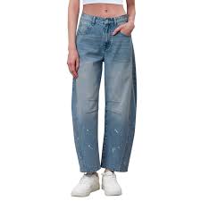 Stretch Denim Jeans for Women Barrel Wide Leg Mid Waist Cropped Pant Baggy  Boyfriend Soft High Rise Fashion Comfy Casual Pants Lightweight Relaxed  Trousers - Walmart.com