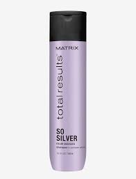 Just like purple shampoo, the term silver shampoo refers to a pigmented shampoo that's purple in color and helps neutralize brassy, yellow tones in blonde and silver hair. Matrix Total Results So Silver Shampoo Hair Boozt Com