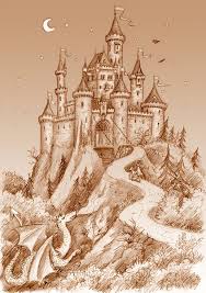 This Is My Fairytale Where Love Is Real People Are True The Colours Are Bright And Everything S A Little Li Castle Drawing Castle Painting Castle Illustration