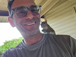 Rescued squirrel released in yard