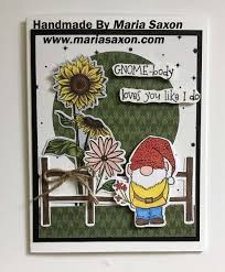 Here's another birthday card making idea using heart punches. Close To My Heart Z3741 Gnome Matter Ctmh Cards Cards Handmade Flower Cards