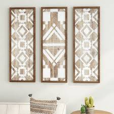 You Ll Love The 3 Piece Natural Wood Decor Set At Wayfair Great Deals On All Decor Pillows Products With Fr Natural Wood Decor Wooden Wall Decor Wood Decor