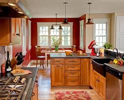 red kitchen walls, kitchen wall colors