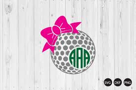 Download Golf Ball Bow Svg Golf Svg Crella
