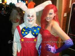 Bunny rabbit costume set,ears headband bow ties tail set,halloween costume assesories. Who Framed Roger Rabbit Couple Halloween Costume