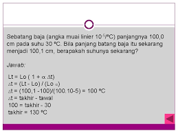 Sebuah balok kayu mempunyai panjang 10 cm, lebar 5 cm, dan tinggi 5 cm. Suhu Kalor Suhu Dan Kalor Suhu Merupakan Ukuran