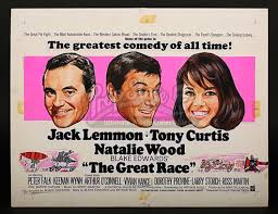 Natalie wood originally did not want to do the film; The Great Race 1965 Uk Quad Poster Artwork 1965 Current Price 900