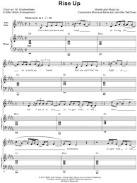 Music notation created and shared online with flat. Rise Up Sheet Music 18 Arrangements Available Instantly Musicnotes