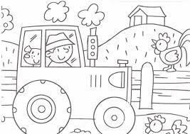 Download nu een kleurplaat van een boerderij print hem uit en inkleuren maar. Kleurplaat Boerderij Trekker