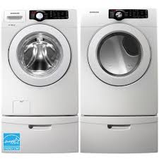 To deactivate the lock, push and hold the spin and soil level buttons for six seconds. Samsung Wf361bvbewlpr 4 5 Cuft Front Load Electric Washer With 7 5 Cuft Electric Dryer In White Brandsmart Usa