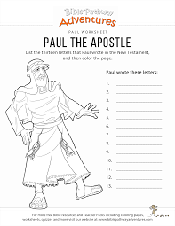 The blowing of the shofar. Paul The Apostle Worksheet Coloring Page Bible Pathway Adventures