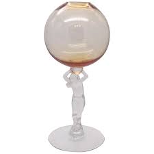 Vintage Cambridge Nudes Ivy bowlBall Vase Mocha Color 1931-58 Good - Ruby  Lane