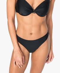 Bas de maillot de bain noir femme. Gemo Vetements Bas De Maillot De Bain Femme Uni Sans Couture Noir Bas De Maillots De Bain Femme Gemo