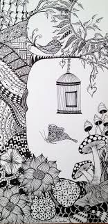 Module 3 Zentangle This Is A Very Detailed Garden I Love It Mandala Design Art Zentangle Drawings Zentangle Art