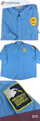 Security Guard Uniform Shirt Halloween Costume 4xl Uniform Shirts Shirts Colorful Shirts