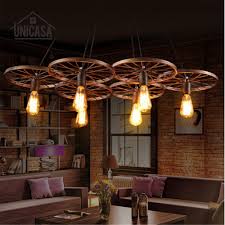 Industrial Large Pendant Lights Wrought Iron Lighting Office Bar Hotel Kitchen Island Brown Light Antique Pendant Ceiling Lamp Pendant Ceiling Lamp Large Pendant Lightspendant Lights Aliexpress