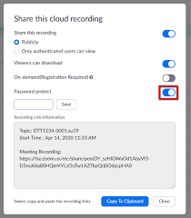 How Do I Remove The Password On Zoom Cloud Recordings Fsu Canvas Support Center