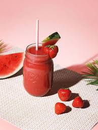 Smoothie Fraise Pasteque Smoothie Recette Smoothie Pasteque Et Smoothie Fraise