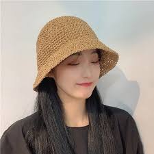 Simple Girl Sun Hat Wide Brim Floppy Summer Hats for Women Beach Panama  Straw Dome Weave Bucket Hat Femme Shade Hat Women Hats
