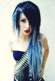 Black And Teal Hair Half And Half Image Result For Blue Purple Hair Color Ideas Half N Half Hair Styles Blue Hair Hair Inspiration
