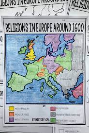 Students Will Label And Color A Map Of Europe From 1600 To Identify Which Areas Were Mainly Angli Protestant Reformation Map Activities World History Classroom