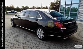 the stretched limousine on base of the factory armored mercedes benz s600 v222 guard vr9 500mm after b pillars 2015 yp protected acco limousine merc benz benz