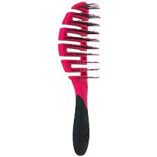 Brushing your hair, whether it's wet or dry, can cause breakage. Wet Brush Pro Flex Dry Detangler Pink
