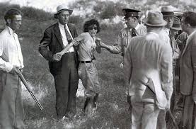 Blanche Barrow, who was a member of Bonnie and Clyde's gang, at the moment  she was captured in August, 1933. Blanche was the only member of the gang  to survive their exploits,