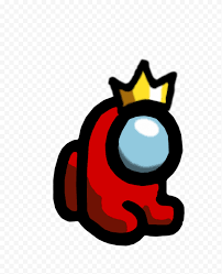 Hd Red Among Us Mini Crewmate Baby With Crown Hat Png Crown Hat Mini Png