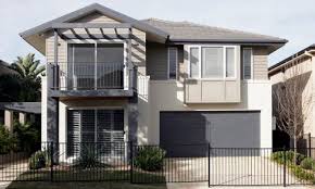 This is a perfect example of a modern suburban home. 5 Seconds Of Summer Visual Preferences Modern Suburban House Townhouse Exterior Suburban House