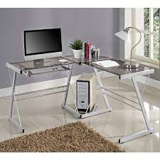 It is also easy to modify. Walker Edison 3 Piece Contemporary Desk Silver With Smoked Glass D51l29sm