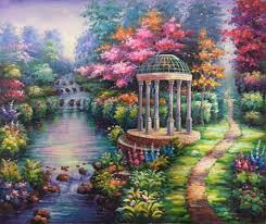 Thomas kinkade home decor brings luminous wonders to every day. Id Cs A21 Size 50x60cm 20 X24 Inch 100 Hand Made Oil Painting Decoration Murals Art Home Dec Thomas Kinkade Paintings Landscape Paintings Kinkade Paintings