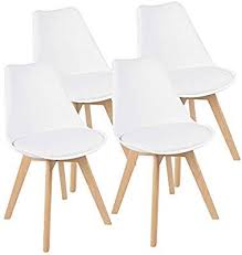 Amazon Com Jummico Mid Century Modern Style Kitchen Dining Chair Wood Assembled Legs With Mid Century Modern Chair Upholstered Chairs Upholstered Side Chair