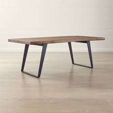 Yukon Natural 80 Dining Table Reviews Crate And Barrel In 2020 Dining Table Natural Coffee Table Grey Dining Tables