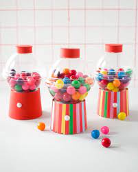 I have seen all sorts of versions of them on pinterest and on facebook. Mini Gumball Machine Party Favors Kid Party Favors Diy Gumball Machine Candy Party