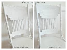 Satin, lean toward a well applied matte varnish. Rust Oleum Chalky Spray Paint Vs Regular Chalk Paint