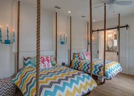 Beach House With Inspiring Coastal Interiors Faux Hanging Beds Modern Kids Bedroom Coastal Interiors Creative Kids Rooms